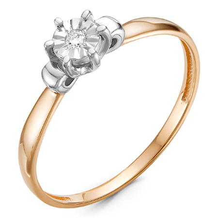 Кольцо, золото, бриллиант, БР111098